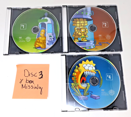 The Simpsons Season 16 DVD Discs 1-2 4 Only Incomplete Missing Disc 3 & Box NTSC