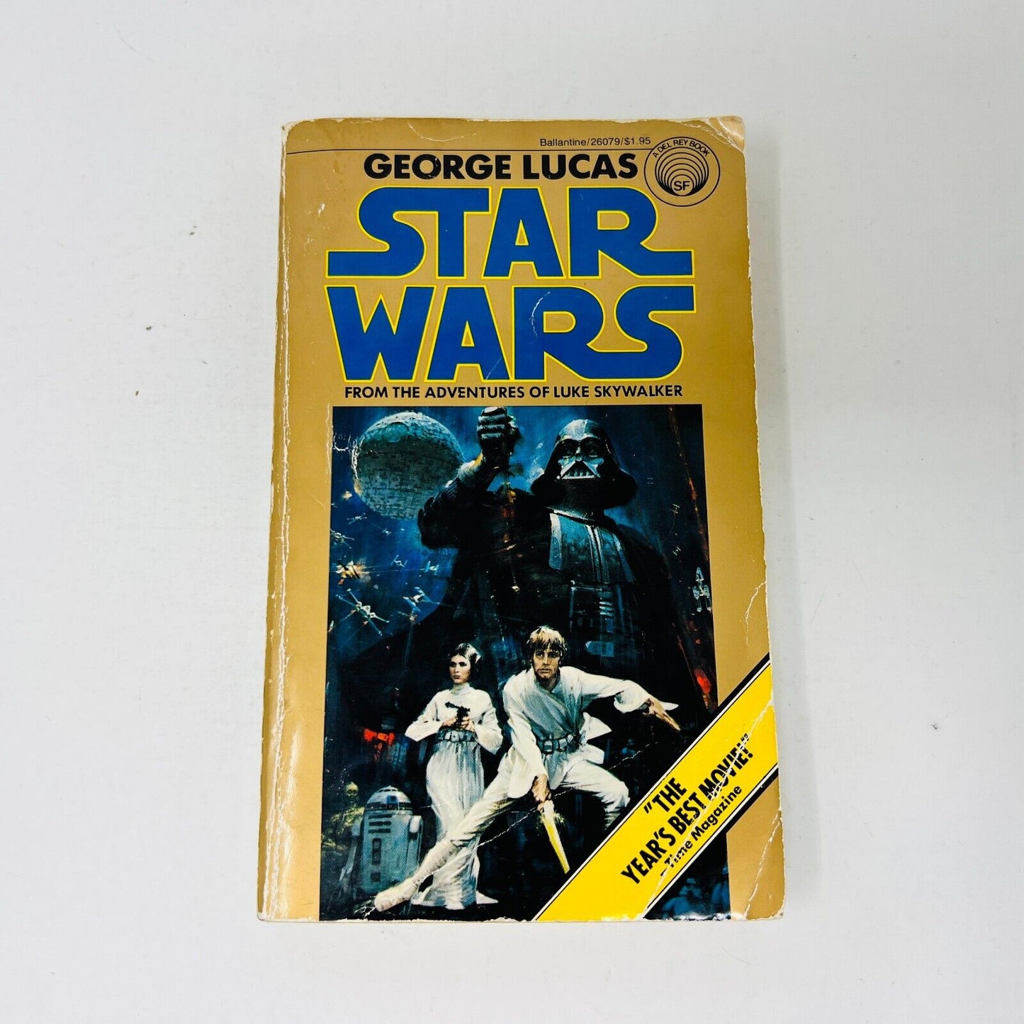 1977 Star Wars by George Lucas Mass Market Paperback Book 6th Print Movie Tie-in