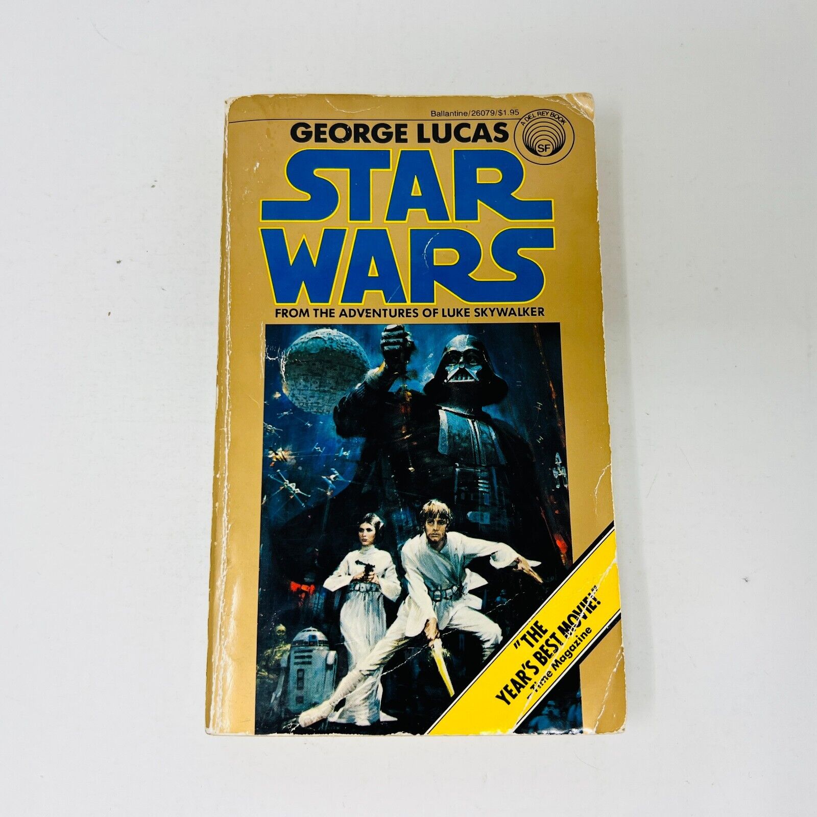 1977 Star Wars by George Lucas Mass Market Paperback Book 6th Print Movie Tie-in