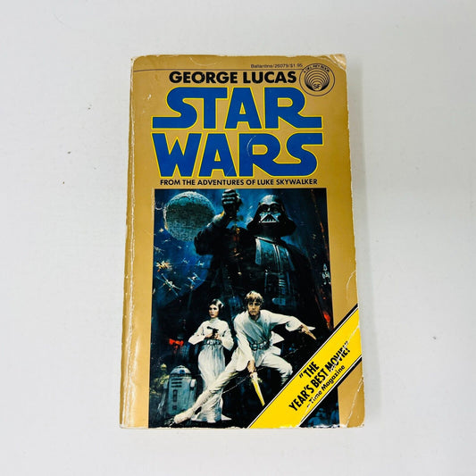 1977 Star Wars by George Lucas Mass Market Paperback Book 6th Print Movie Tie-in