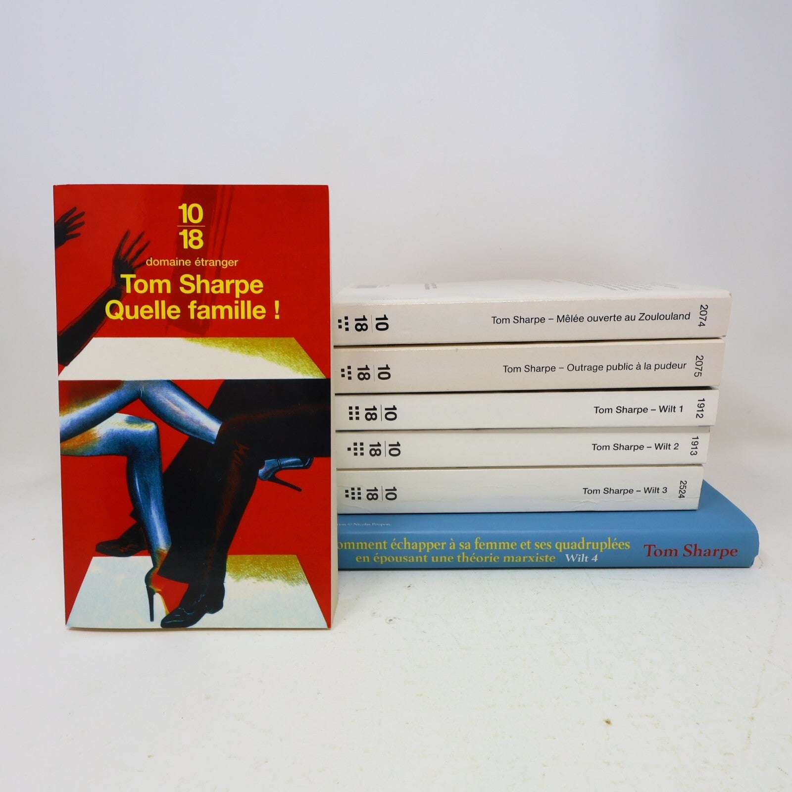 Lot 7 Tom Sharpe Livres Humour Wilt Français French 10/18 & Belfond PB Books