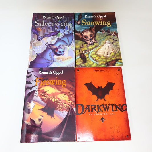 Lot 4 Livres Silverwing #1-4 de Kenneth Oppel Scholastic Série Complète Français