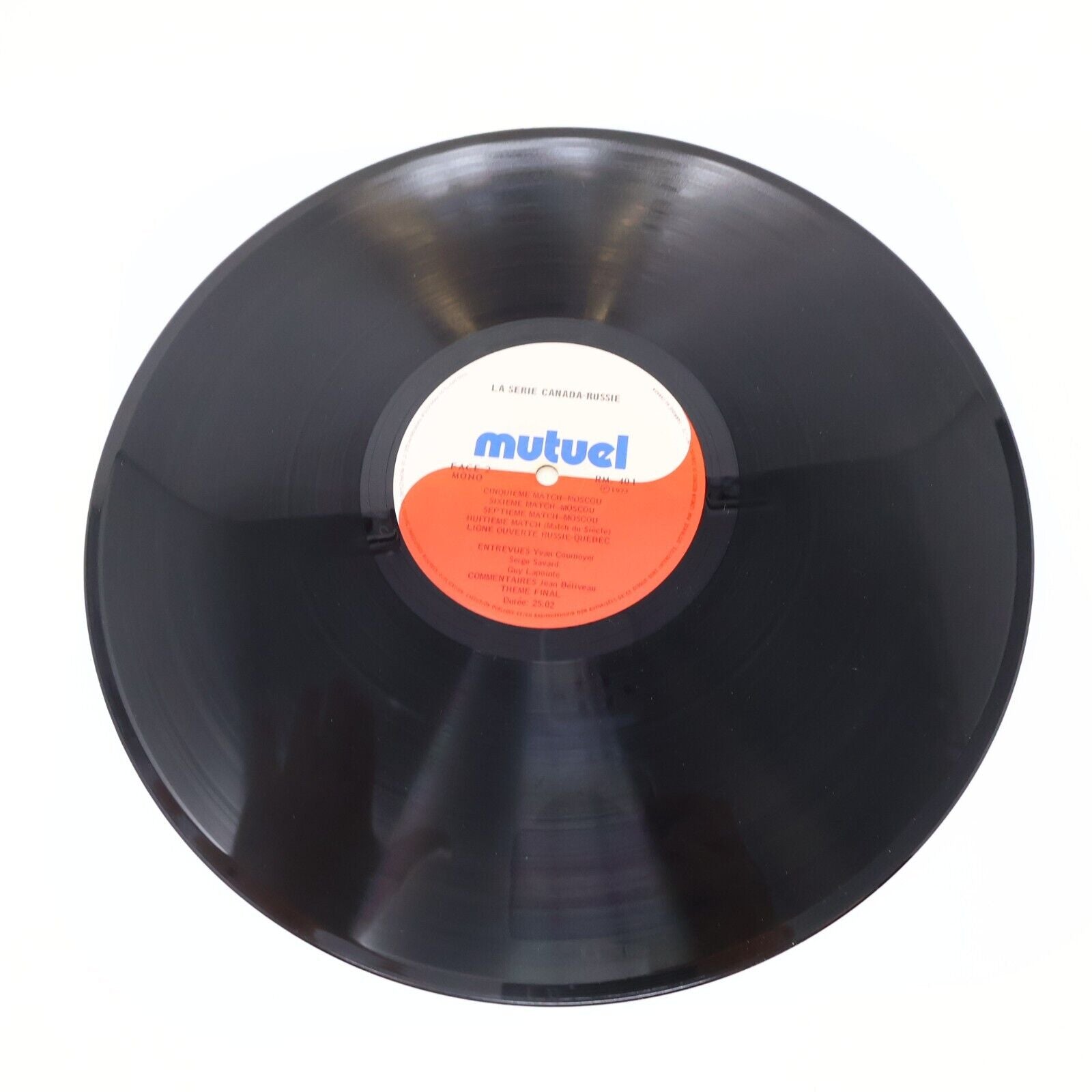 La Série Canada Russie Disque LP Hockey Série du Siècle Français 1973 RM 401