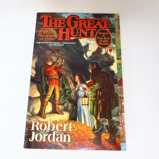 1990 The Wheel of Time #2 The Great Hunt by Robert Jordan Large PB 1st Print TOR