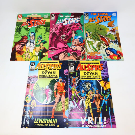 Lot 7 Comics The Young All-Stars #8 13-14 16 19-20 23 DC 1987-88 80s