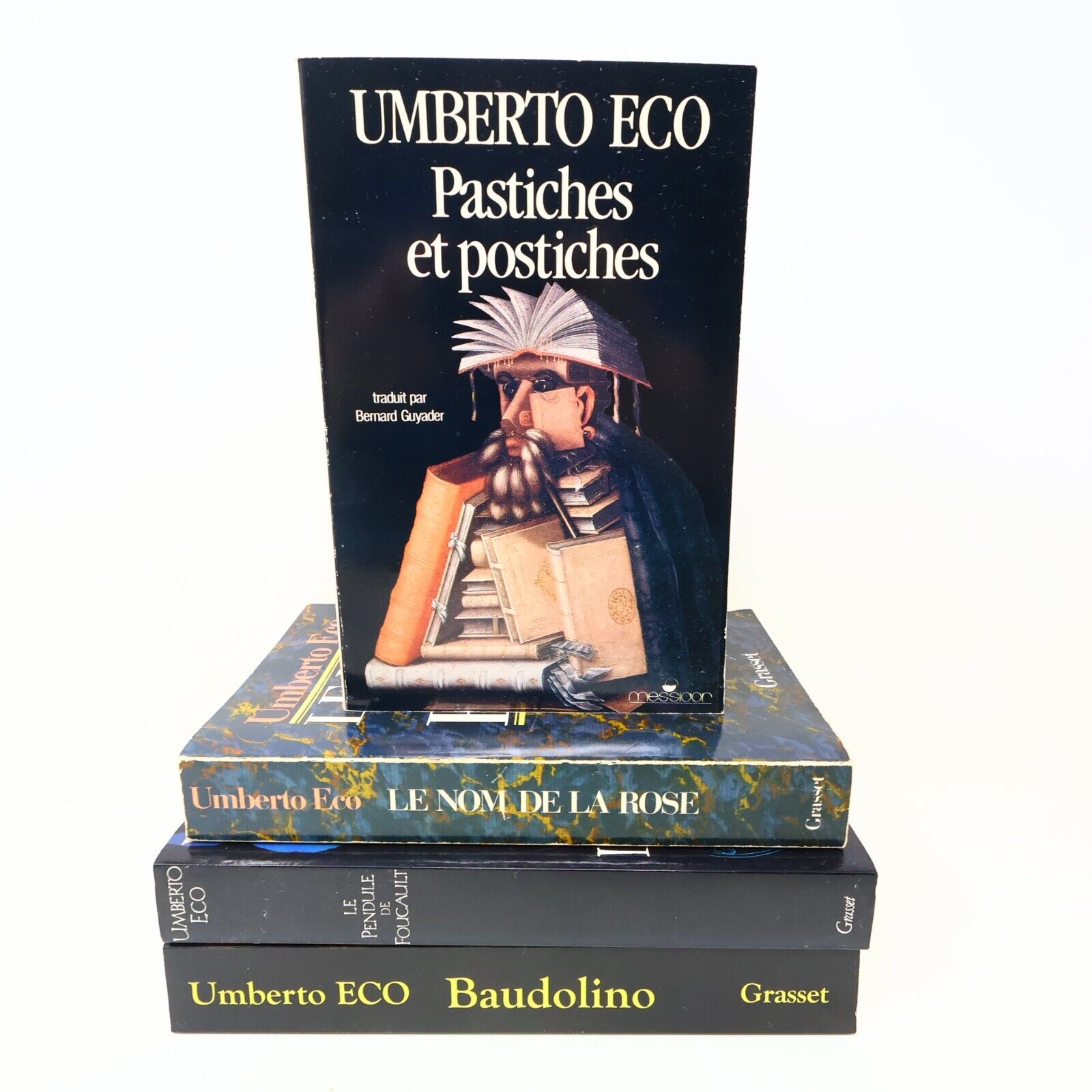 Umberto Eco Le Nom de la Rose Baudolino Pendule de Foucault Lot 4 Livres Roman