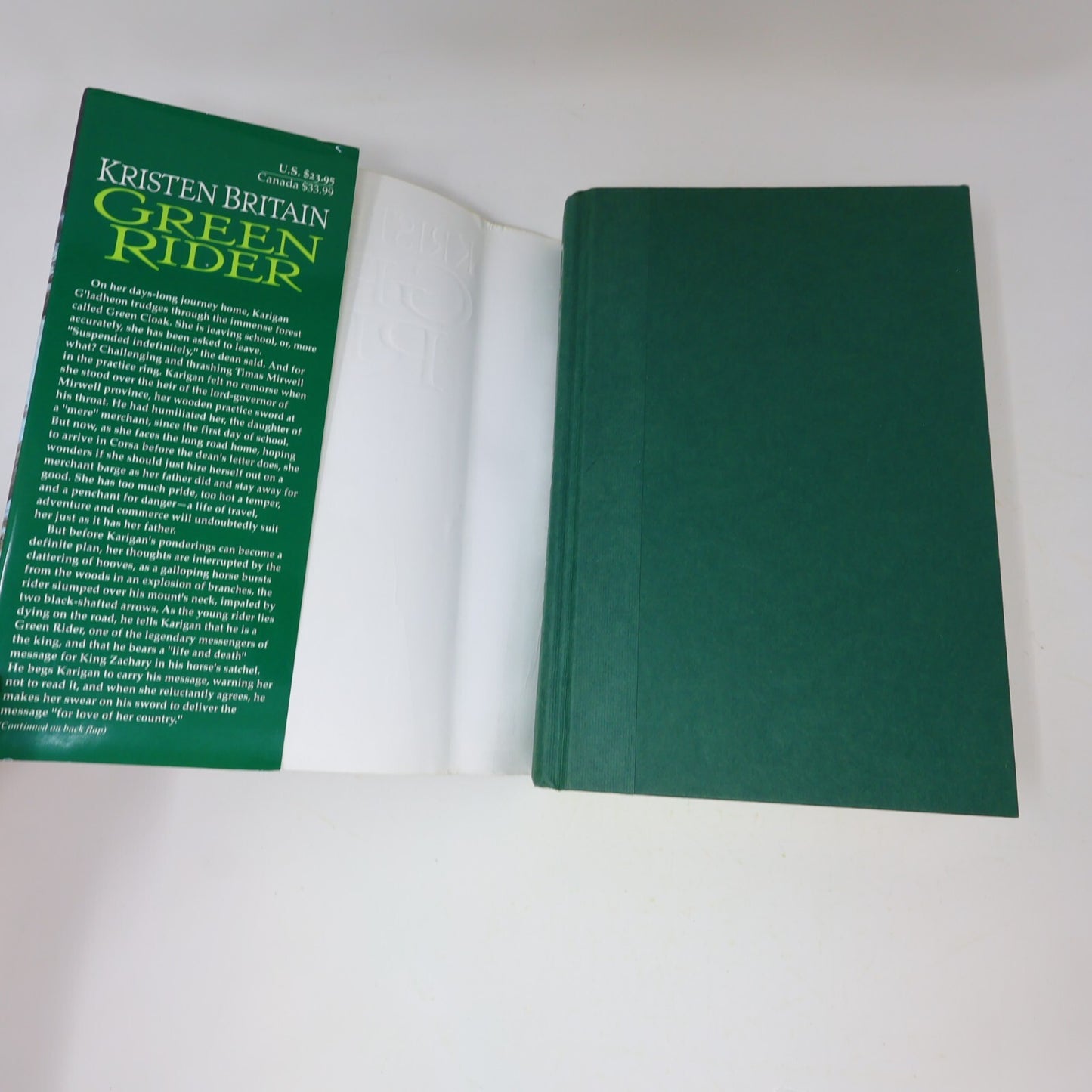 Green Rider #1 Kristen Britain 1998 1st Print Daw Hardcover Fantasy Adventure HC
