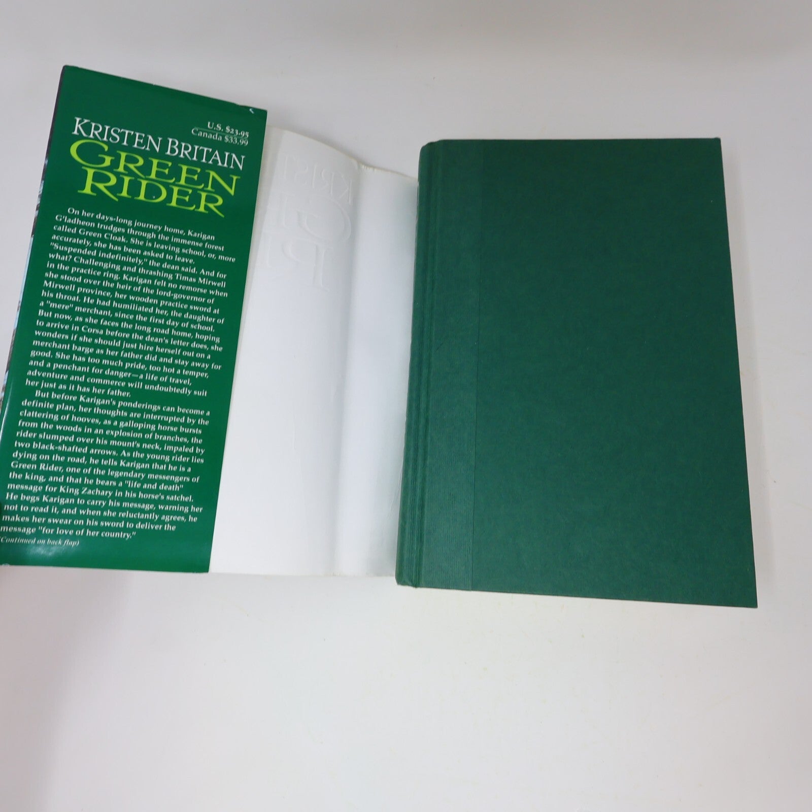 Green Rider #1 Kristen Britain 1998 1st Print Daw Hardcover Fantasy Adventure HC