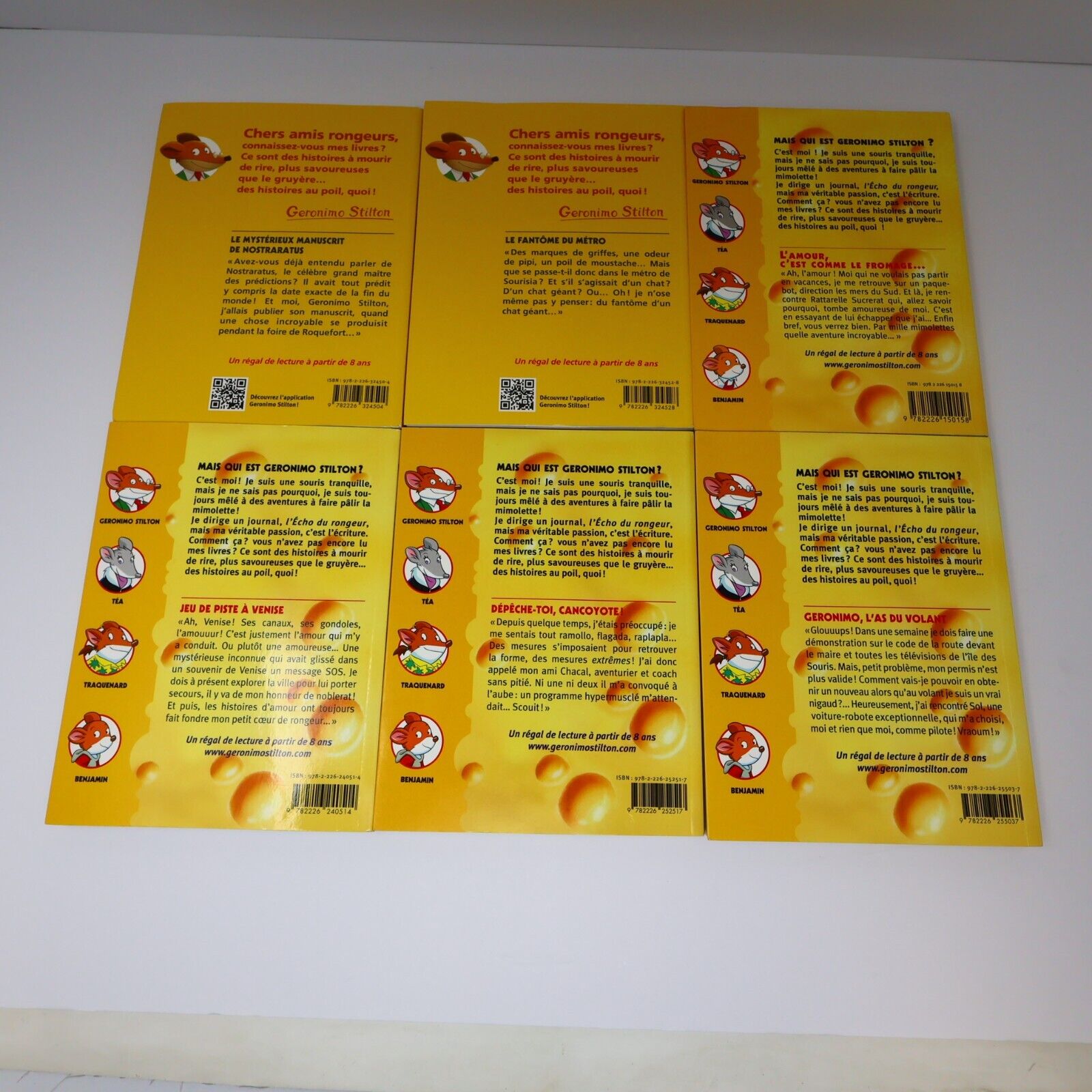 Lot 12 Livres Geronimo Stilton Albin Michel Français French Enfants Paperback PB