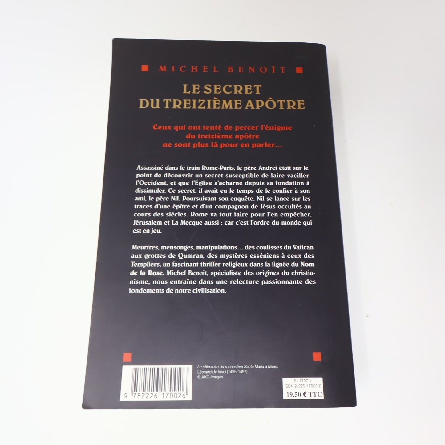 2006 Le Secret du Treizième Apôtre Roman Michel Benoît Crime Thriller Religion