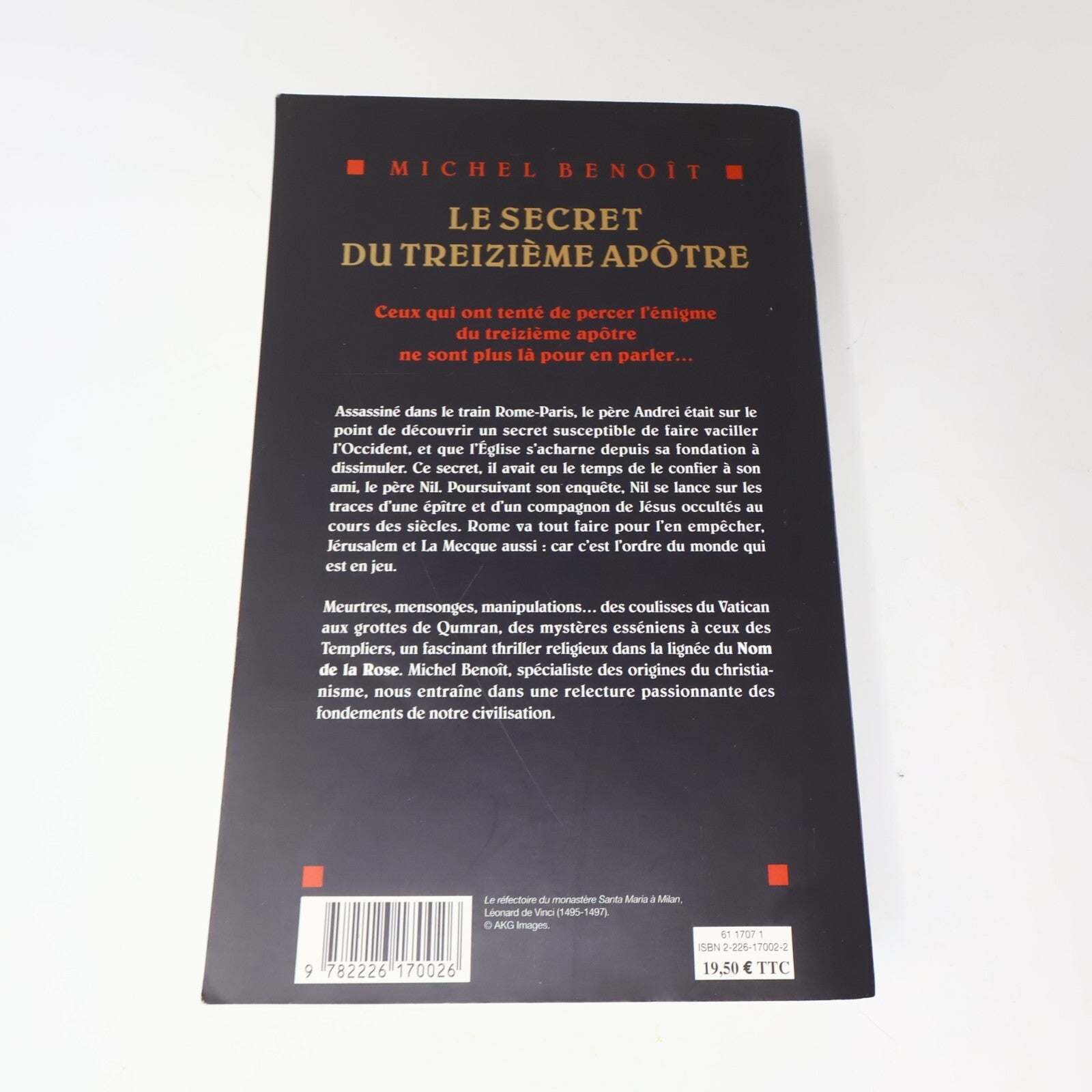 2006 Le Secret du Treizième Apôtre Roman Michel Benoît Crime Thriller Religion
