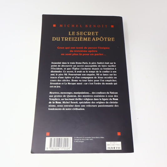 2006 Le Secret du Treizième Apôtre Roman Michel Benoît Crime Thriller Religion