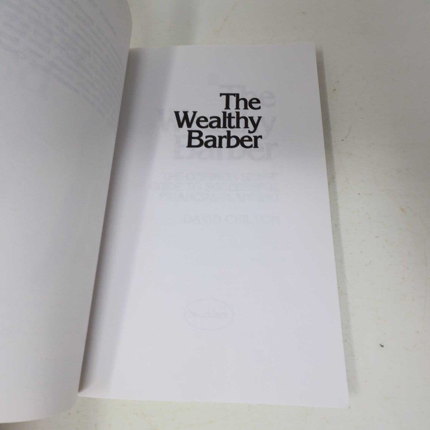 1998 The Wealthy Barber David Barr Chilton Stoddart Financial Planning Investing