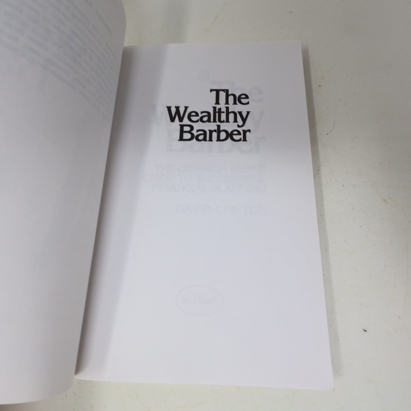 1998 The Wealthy Barber David Barr Chilton Stoddart Financial Planning Investing