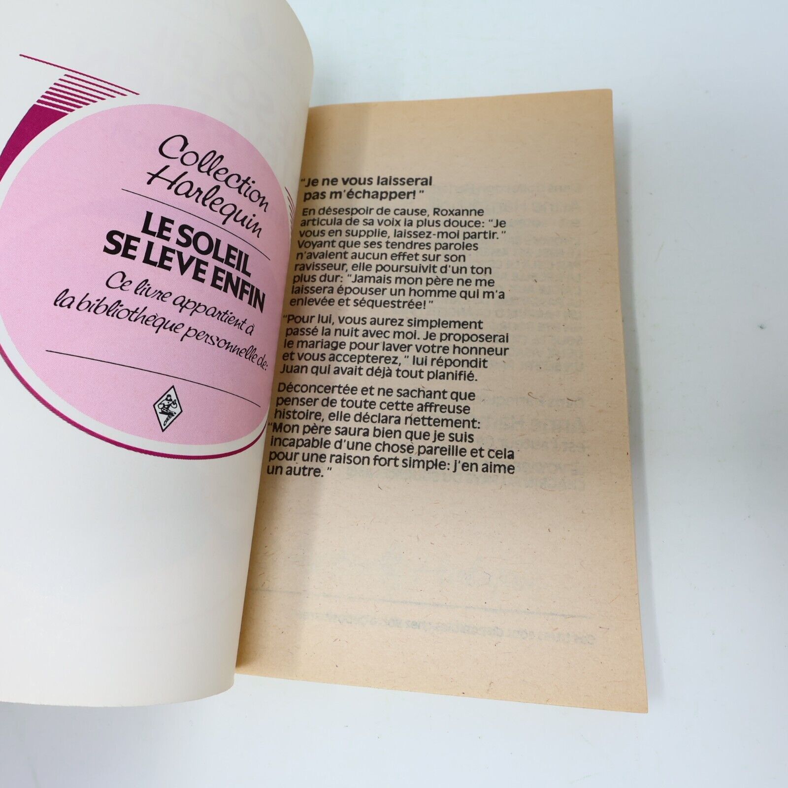 Lot 20 Livres Collection Harlequin Romance Amour Vintage Français French 80s PB