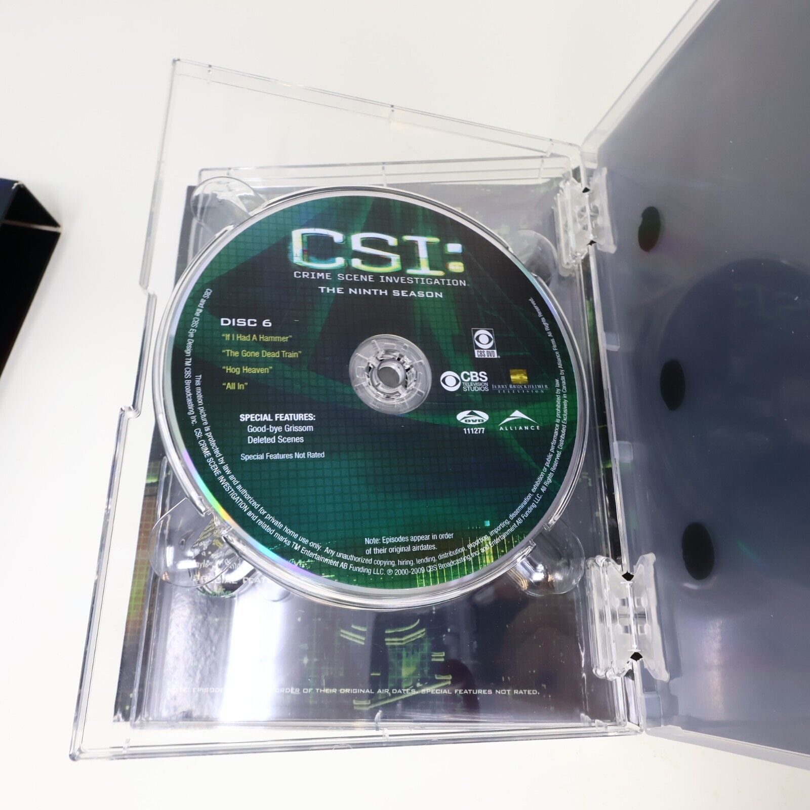 CSI Crime Scene Investigation Ninth Season #9 DVD Tested NTSC Laurence Fishburne
