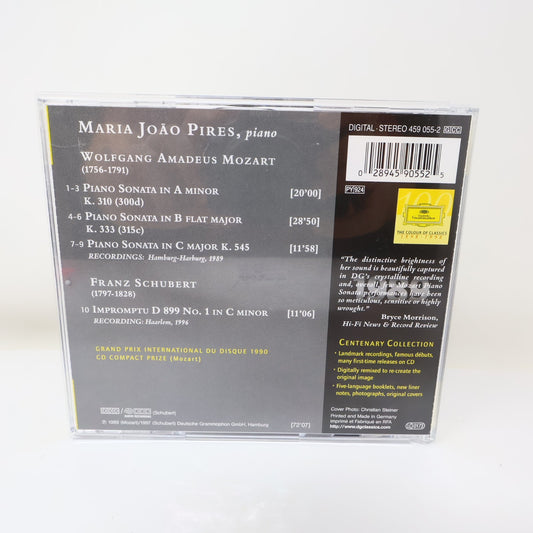 1989 Maria Joao Pires Mozart Schubert Piano CD Deutsche Grammophon 90s