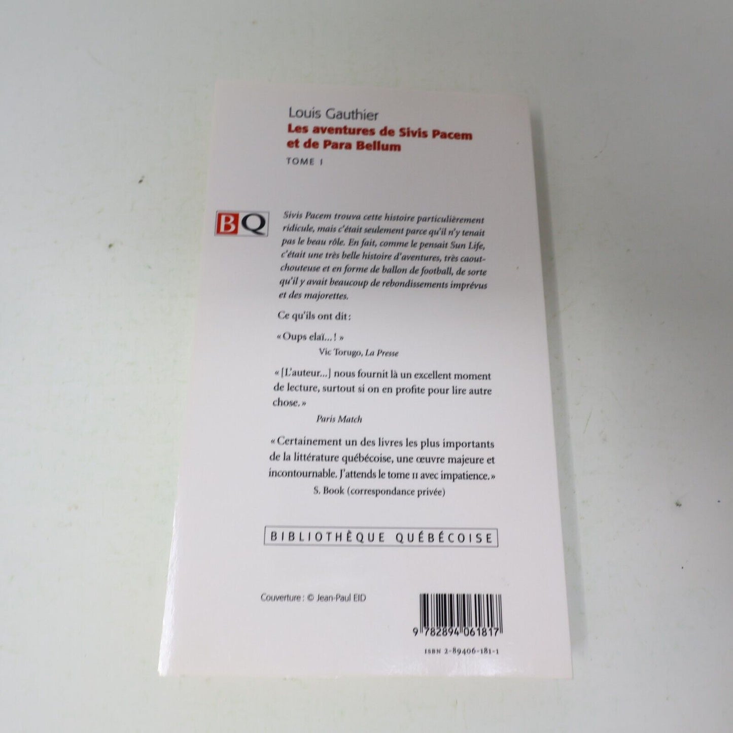 Les Aventures de Sivis Pacem et de Para Bellum #1 Louis Gauthier 2000 Français
