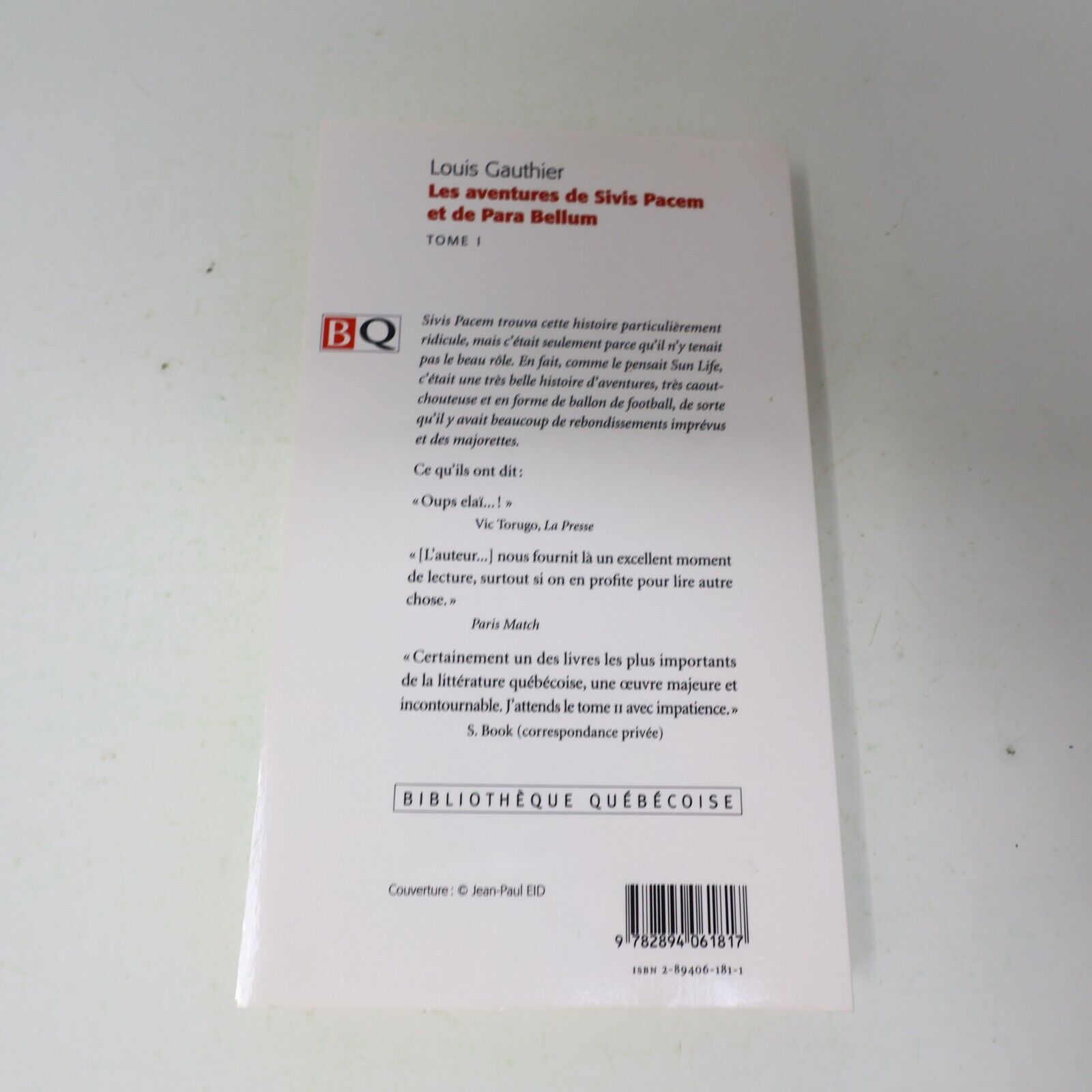 Les Aventures de Sivis Pacem et de Para Bellum #1 Louis Gauthier 2000 Français
