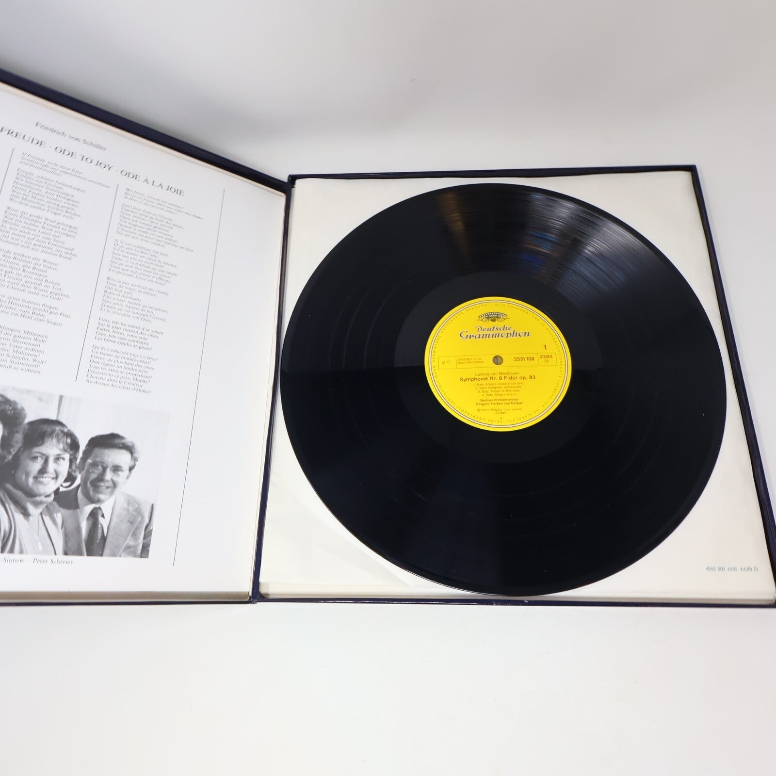 Beethoven Symphonie Nr. 1-2 5-6 8-9 Herbert von Karajan Berliner Lot 4 LP Record