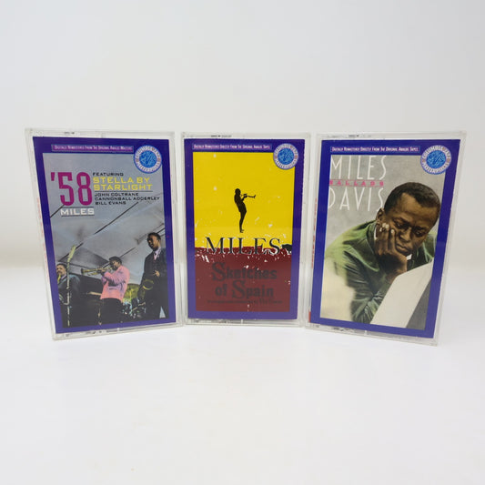 Miles Davis 3 Cassettes Lot Columbia Jazz Sketches Of Spain/Ballads/'58