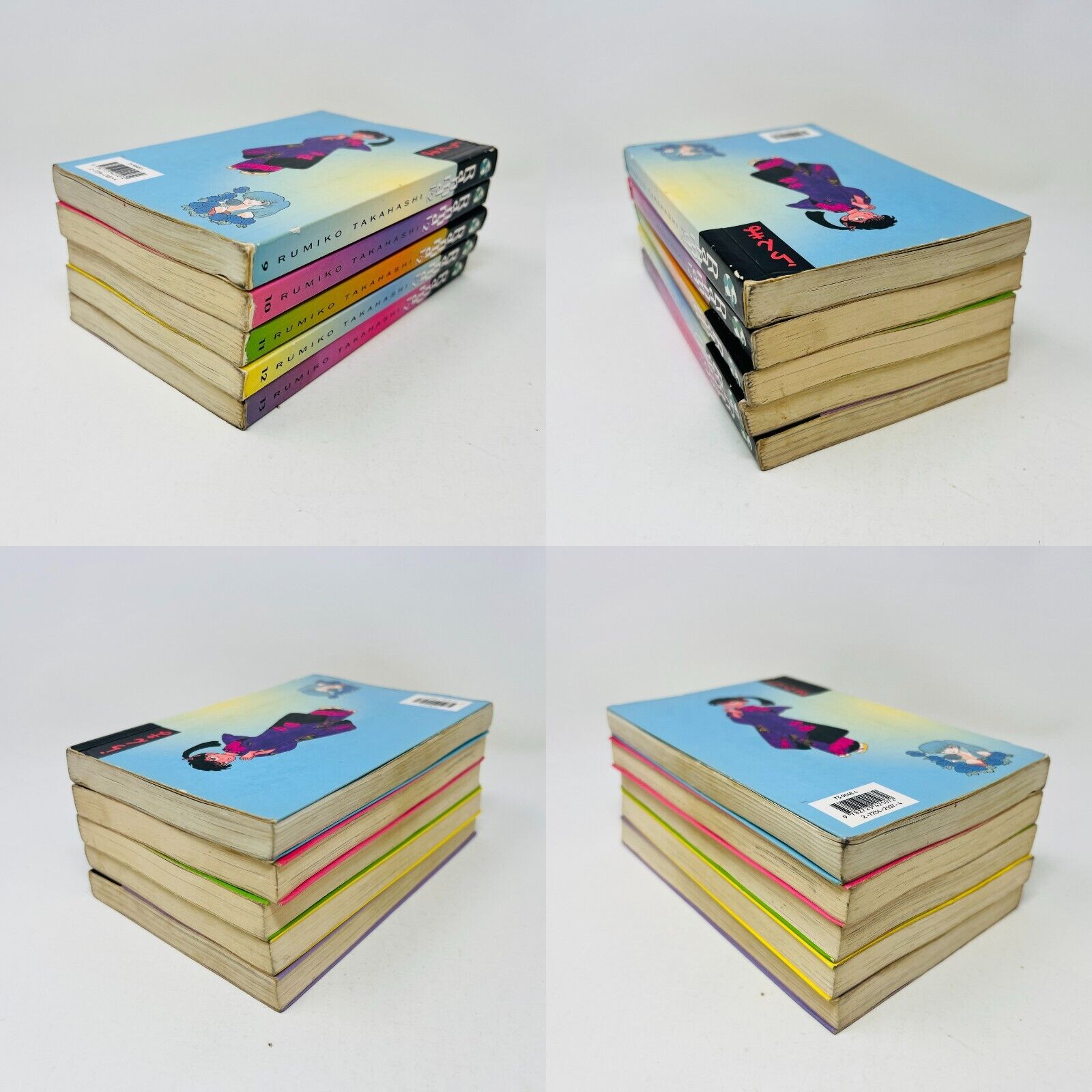 5x Mangas Ranma 1/2 #9-13 Rumiko Takahashi Glénat Français 90s Cordon Bleu Lot