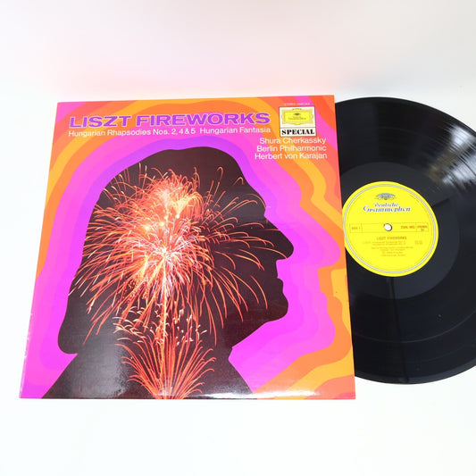 Liszt Fireworks von Karajan Cherkassky Berlin Philharmonic LP Record 2530 788