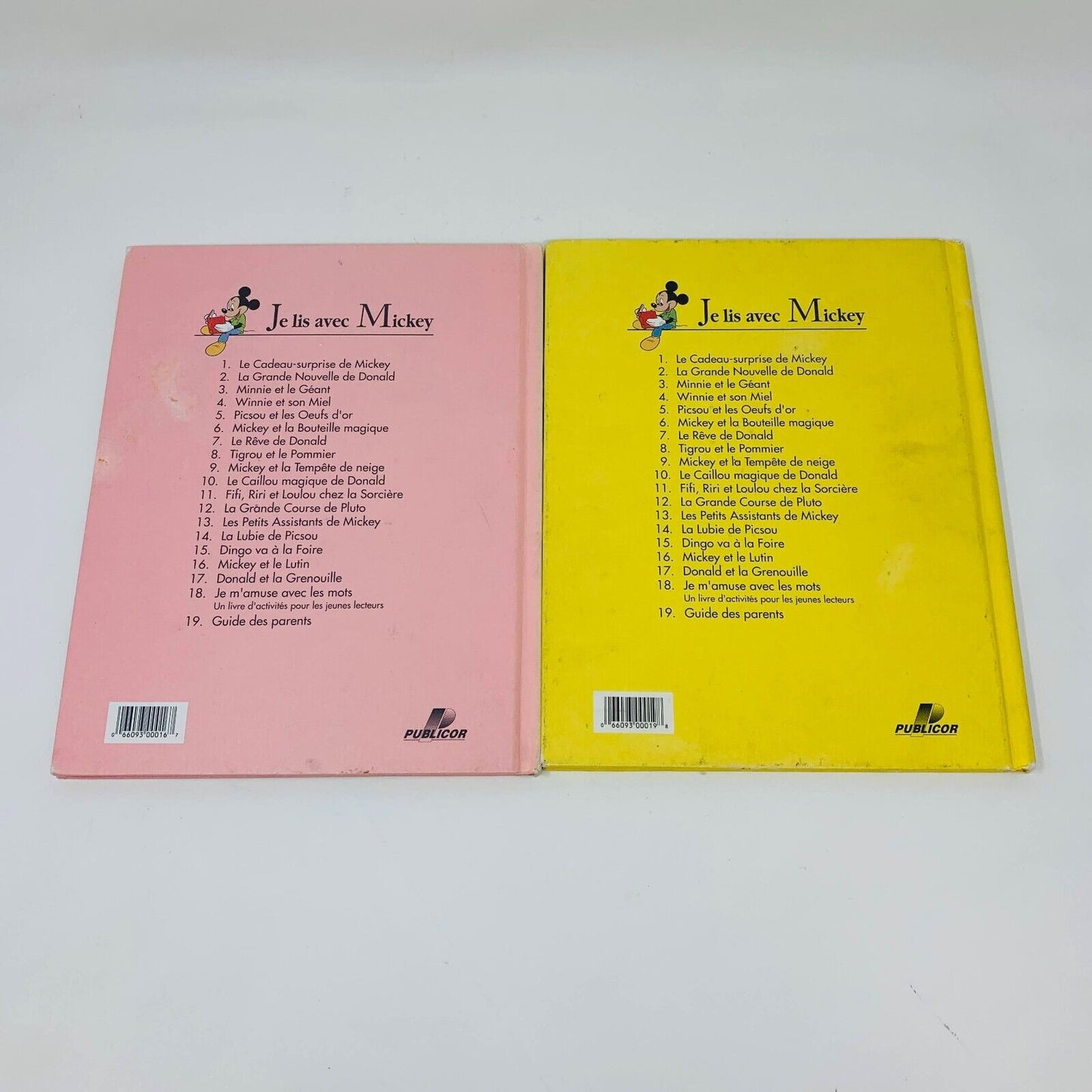 Je Lis avec Mickey Lot de 14 Livres Disney Enfants Français Children French 90s