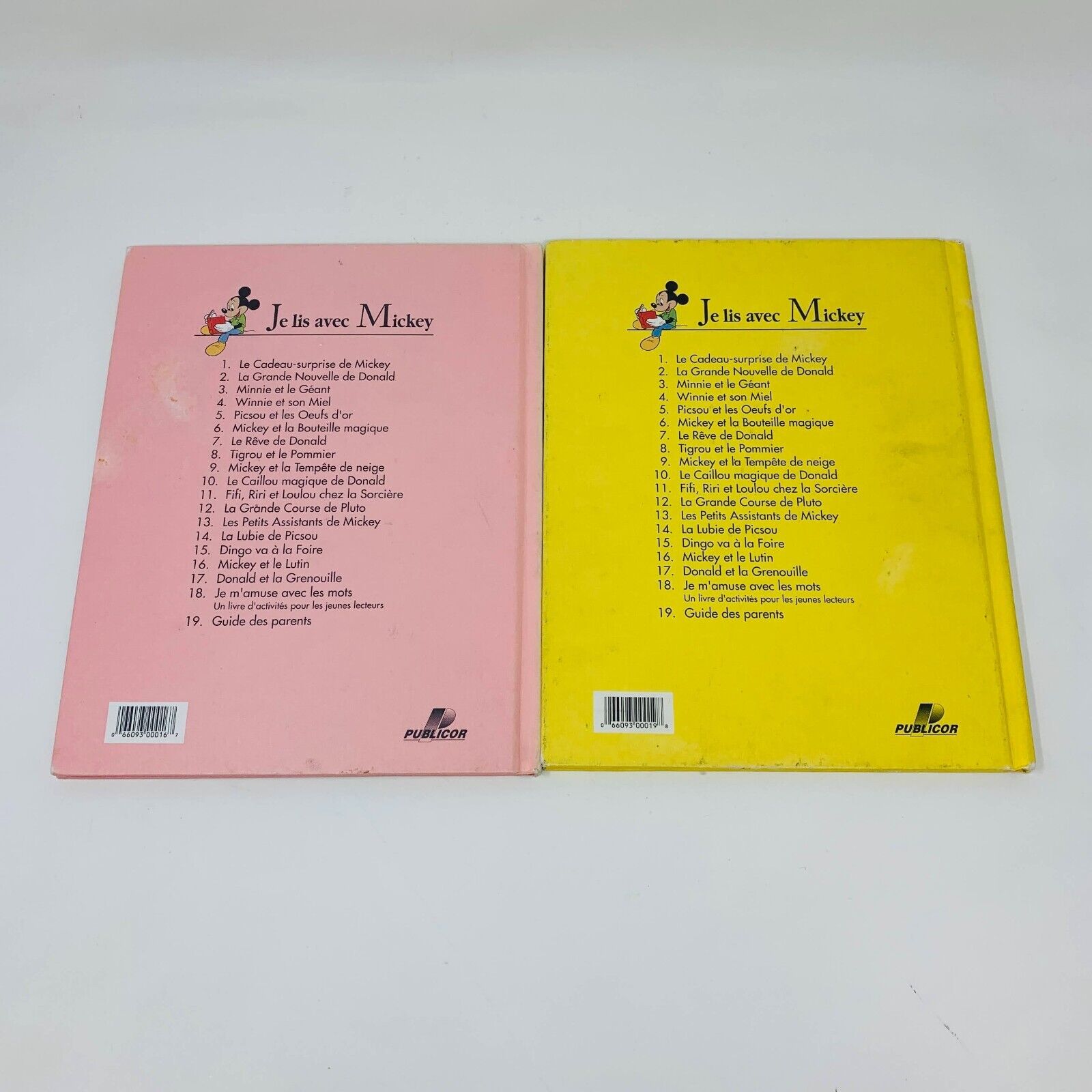 Je Lis avec Mickey Lot de 14 Livres Disney Enfants Français Children French 90s
