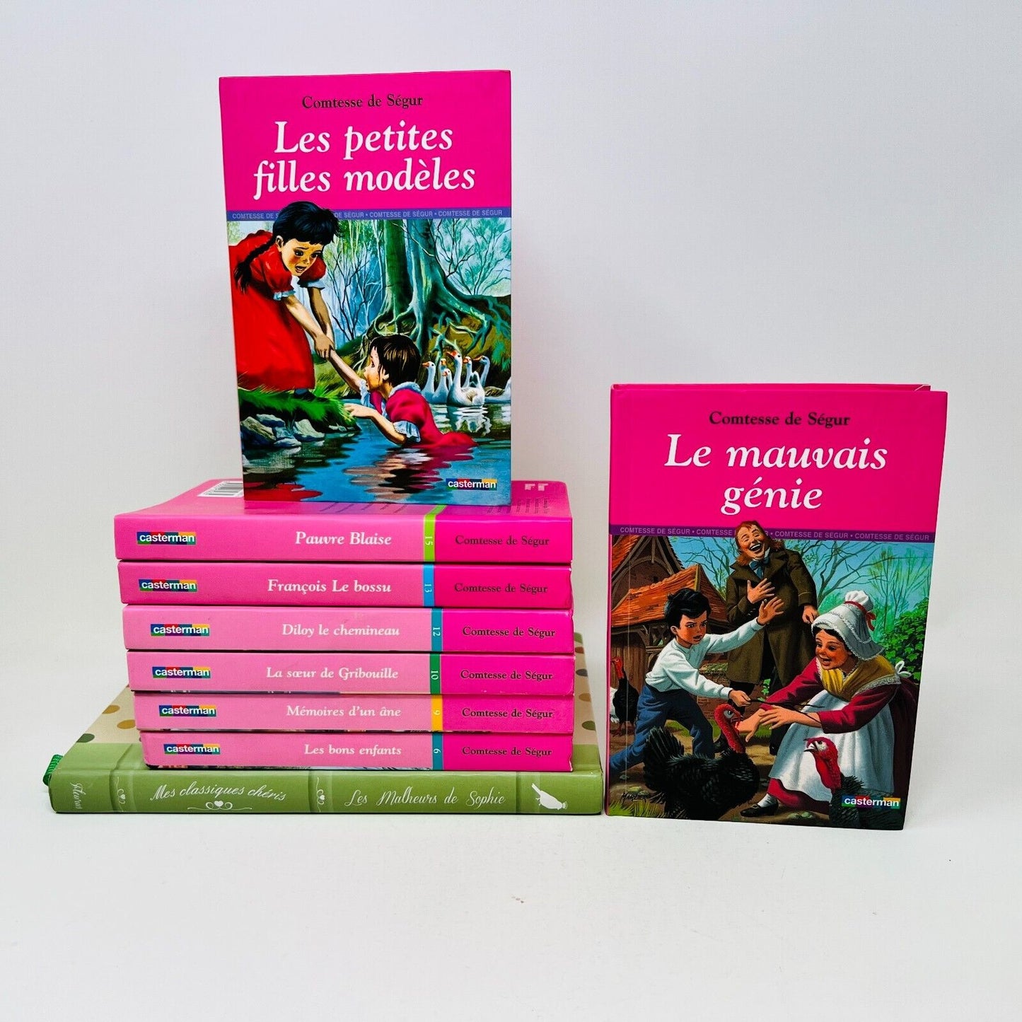 9x Comtesse de Ségur Casterman/Fleurus Lot Malheurs de Sophie Blaise Français