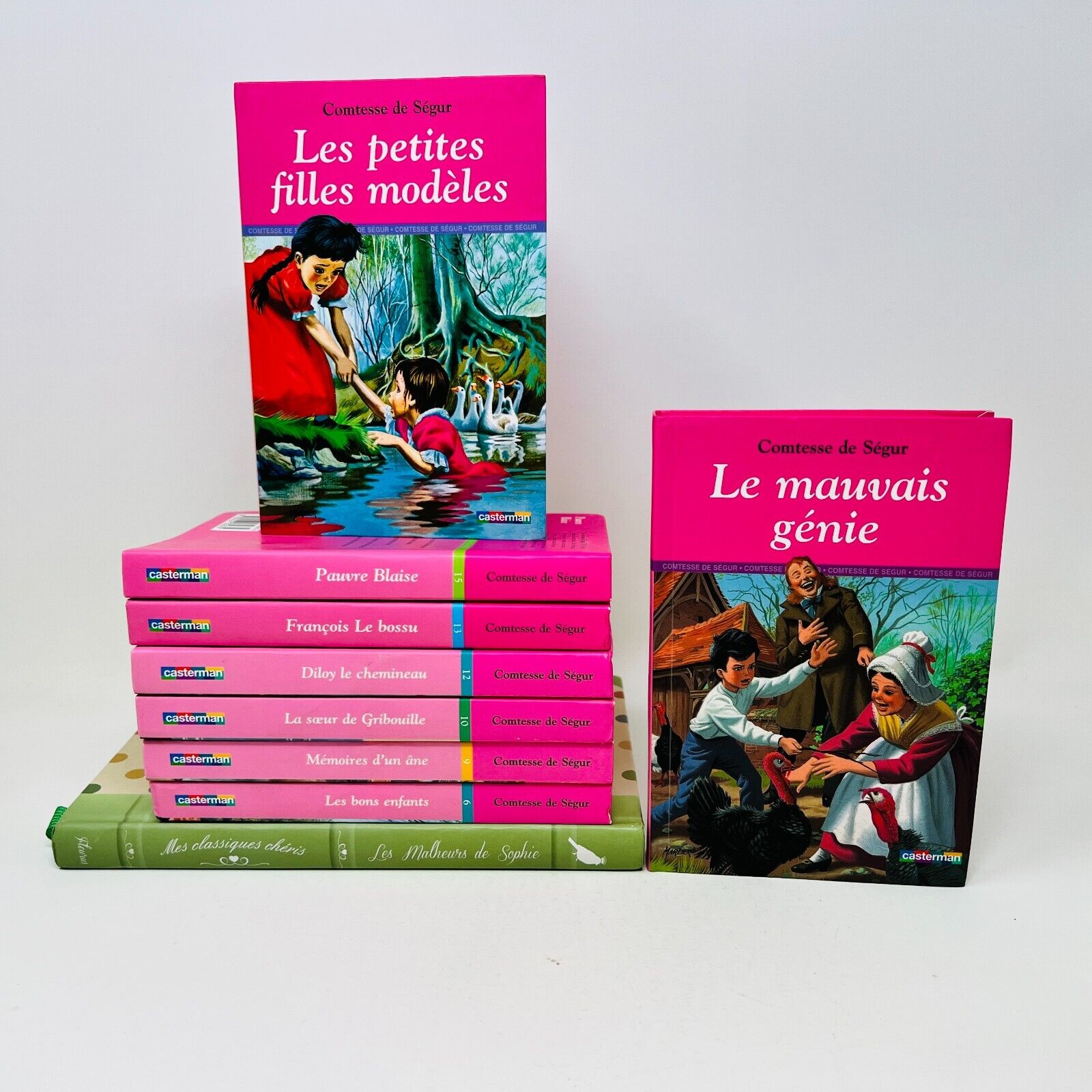 9x Comtesse de Ségur Casterman/Fleurus Lot Malheurs de Sophie Blaise Français