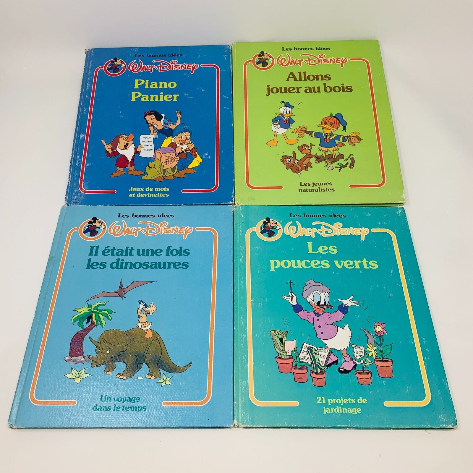 8x Les Bonnes Idées Walt Disney Things to Do French Français Enfants Livres 80s