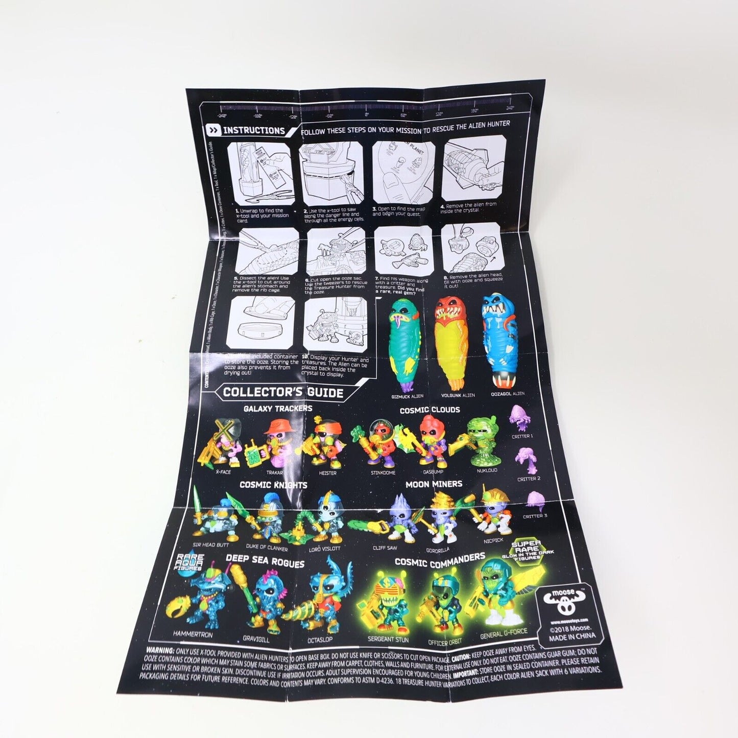 Lot 3 Treasure X Figures Gizmuck Alien Stink Dome Critter Moose Toy Collectible