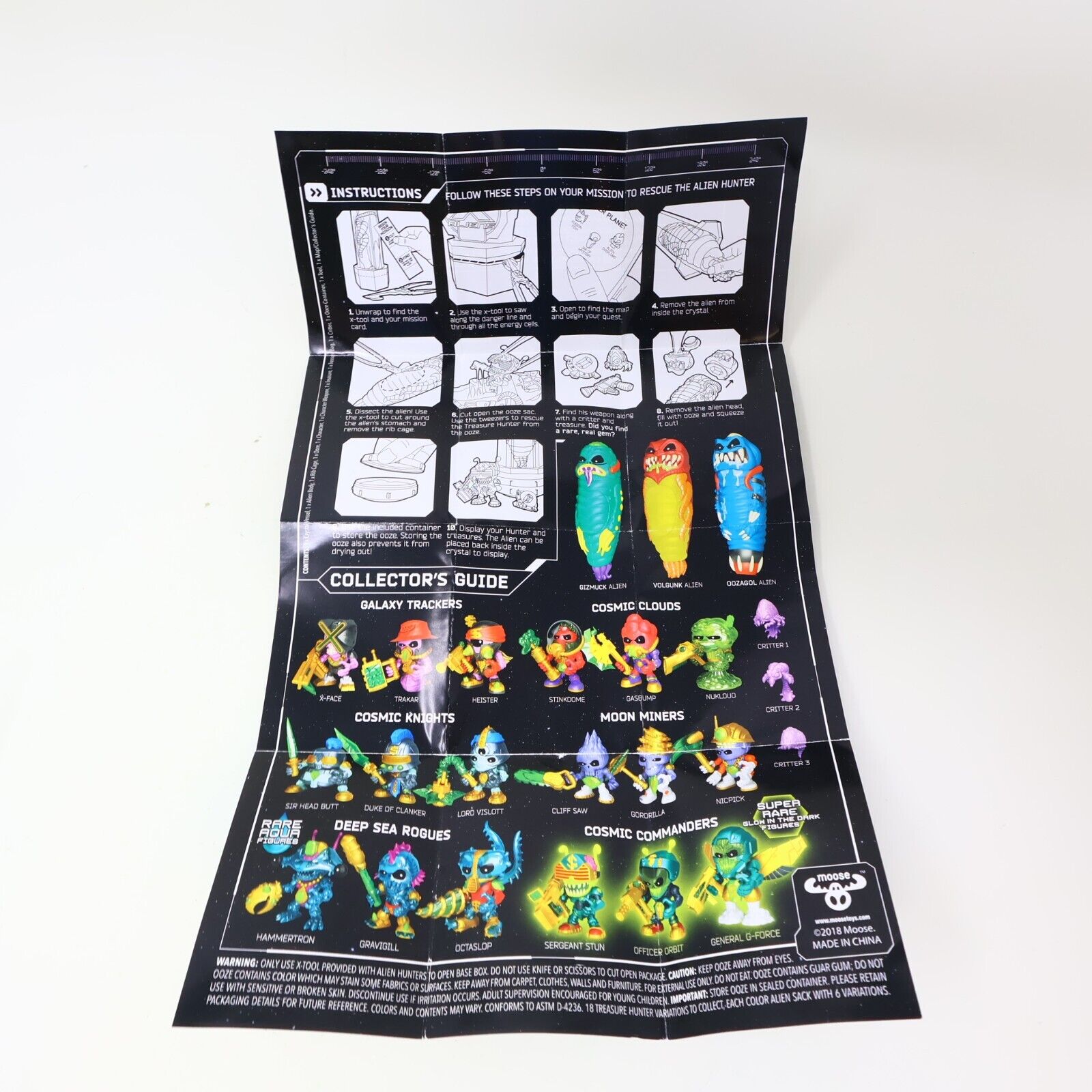 Lot 3 Treasure X Figures Gizmuck Alien Stink Dome Critter Moose Toy Collectible