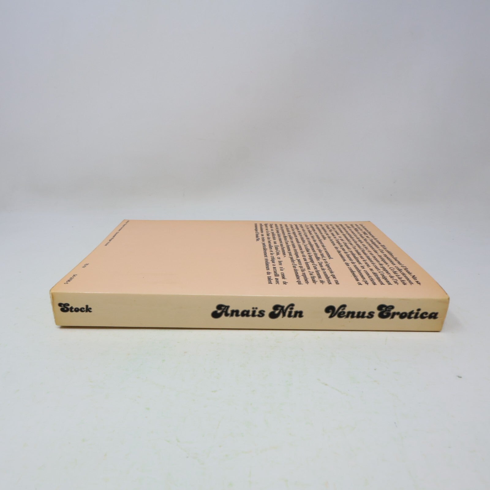 1978 Venus Erotica Anaïs Nin Stock Érotisme Roman Adultes Français Paperback 70s