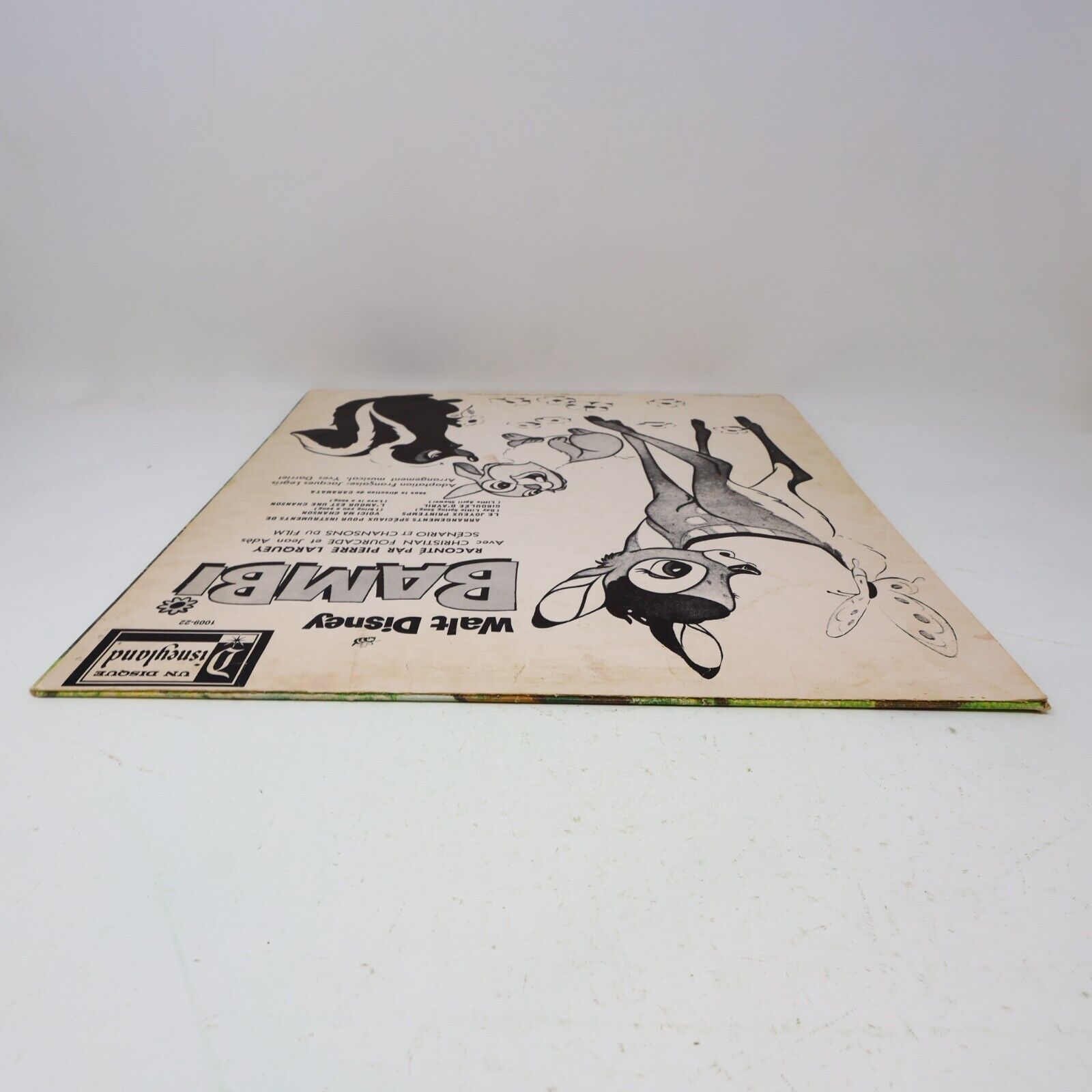 Walt Disney Bambi Raconté par Pierre Larquey LP Disque DF-1009 Français French