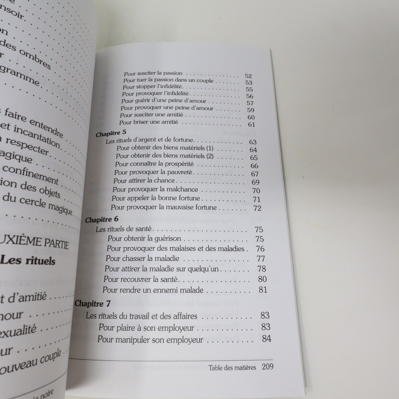 2005 Initiation à la Magie Blanche et à la Magie Noire Québecor Ésotérisme Livre