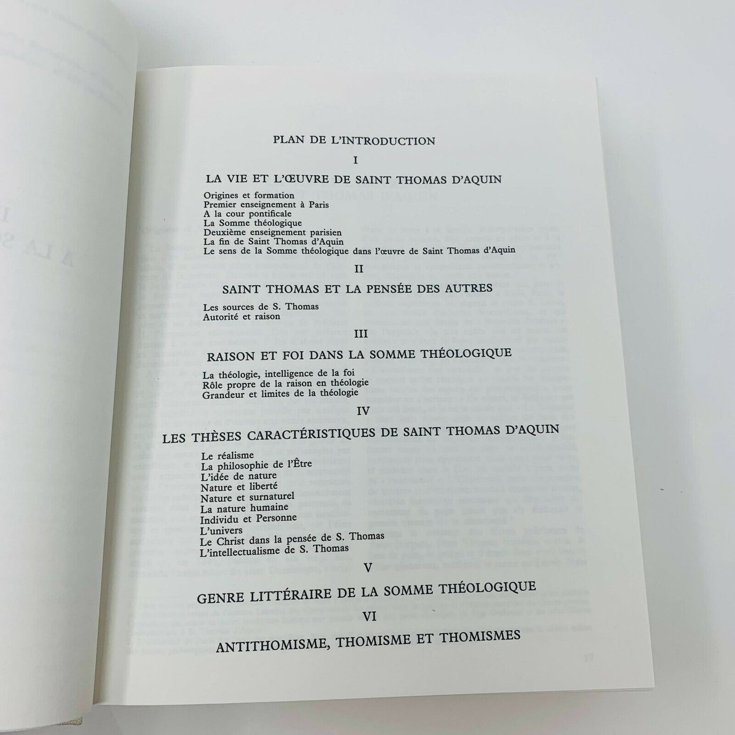 1984 Thomas d'Aquin Somme Théologique Tome 1 Cerf Français French Livre Religion