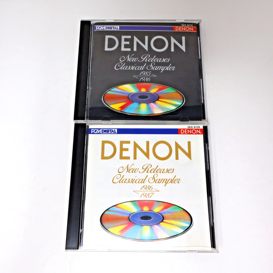 Denon New Releases Classical Sampler 1985/1986-1986/1987 2 CD Lot GES-9079 Promo