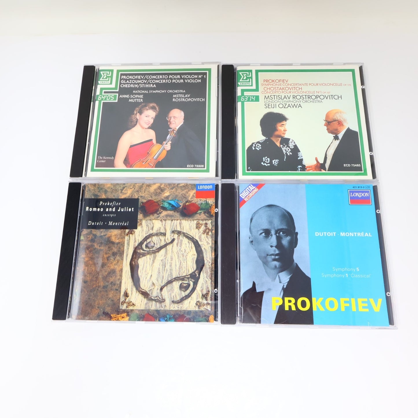 Sergei Prokofiev 9 CDs Lot Symphonies 1 & 5/Romeo & Juliet Excerpts Classical