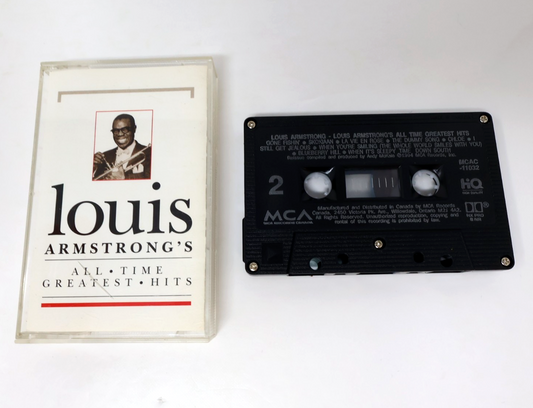 Louis Armstrong's All Time Greatest Hits Cassette What A Wonderful World/Chloe