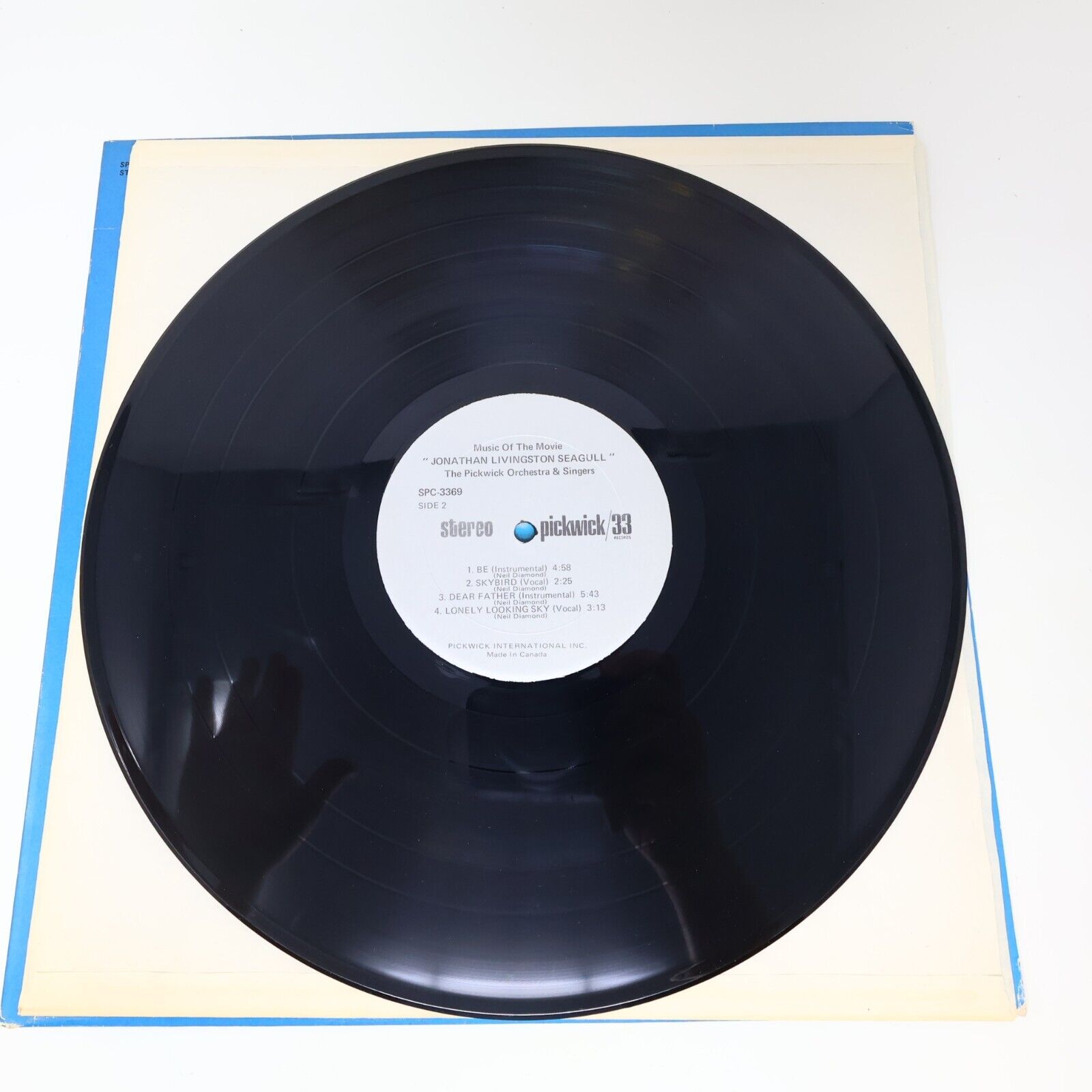 Jonathan Livingstone Seagull Pickwick Orchestra LP Movie Soundtrack SPC-3369