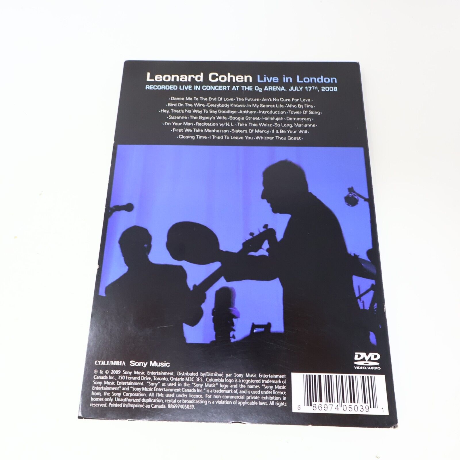 Leonard Cohen Songs from the Road + Live in London Lot 2 DVD NTSC Tested Music