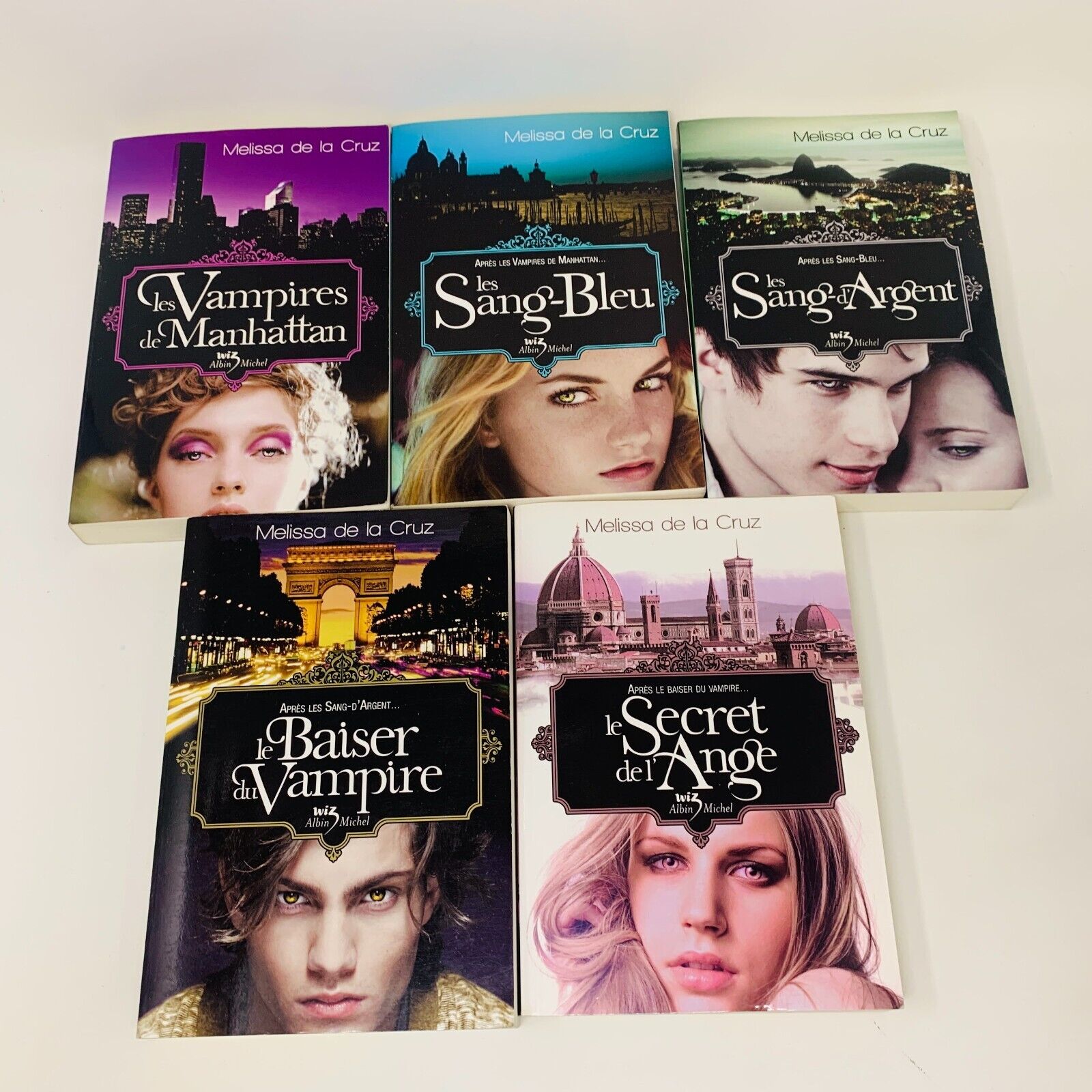 Les Vampires de Manhattan #1-5 de Melissa de la Cruz Lot Français Blue Bloods PB