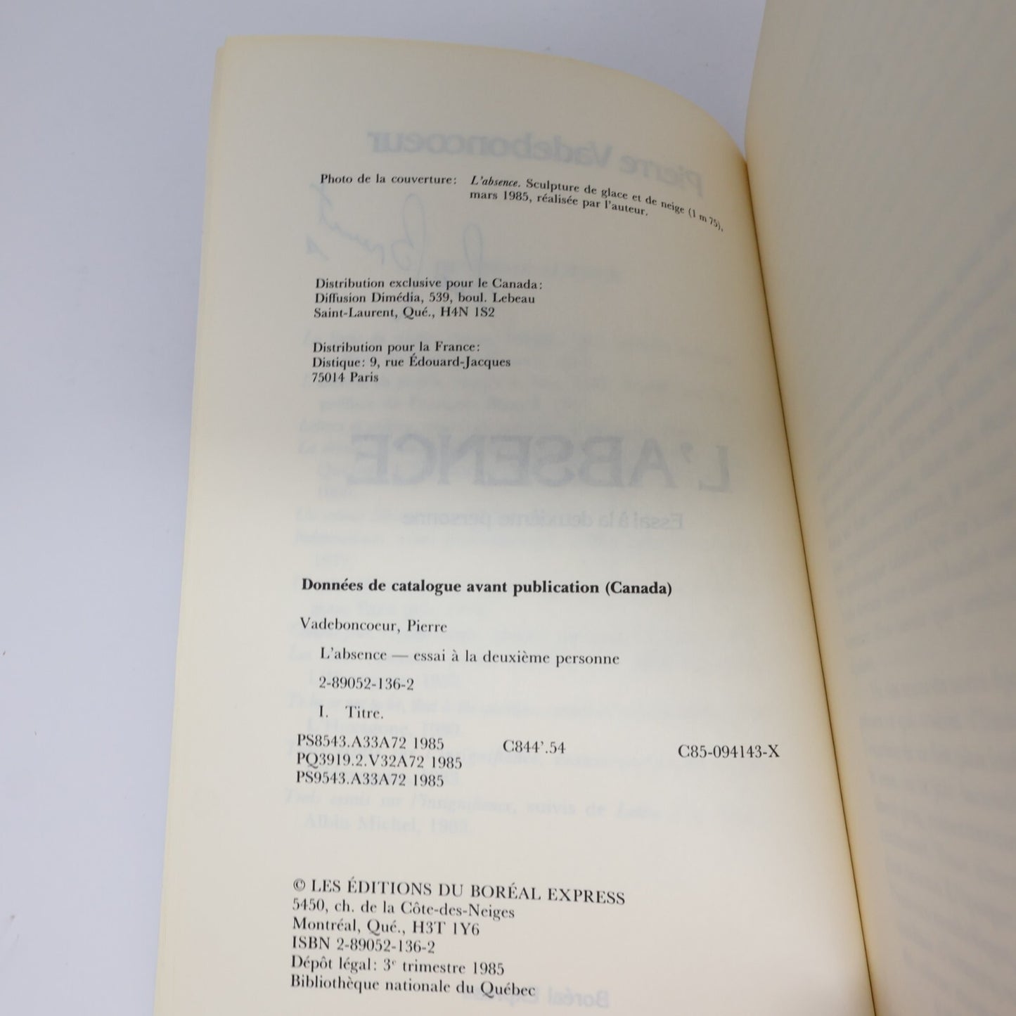 Pierre Vadeboncoeur Lot 3 Livres L'Absence/To Be/Deux Royaumes Essais Politique