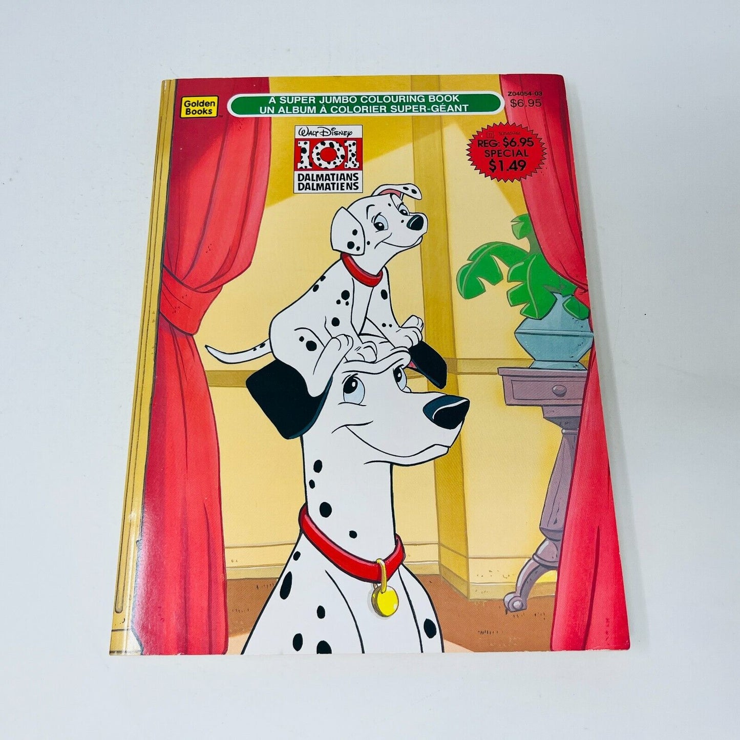 3x Disney Super Jumbo Coloring Golden Books Mickey/101 Dalmatians/Beauty 90s