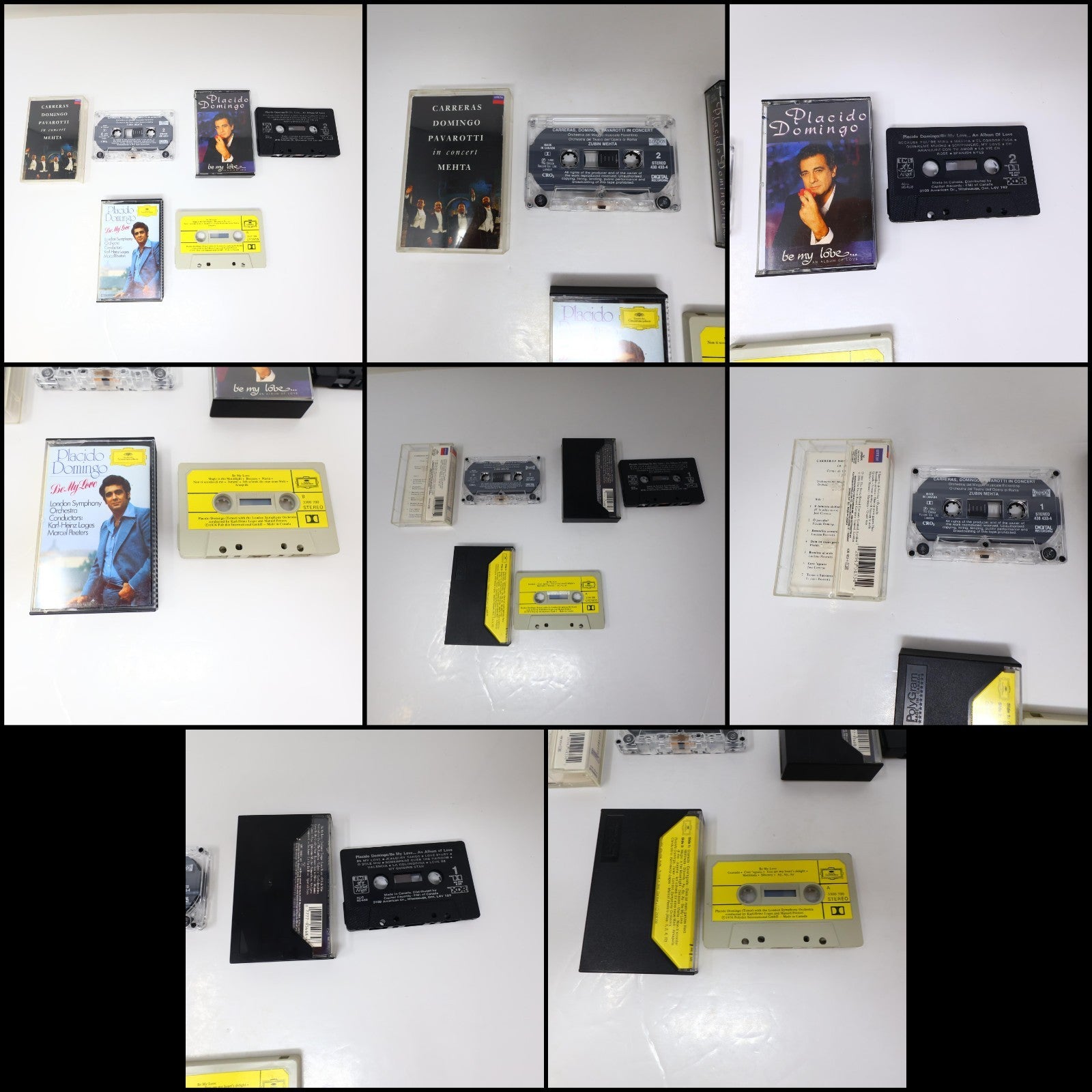 Placido Domingo 11 Cassettes Lot Arias/Save your Nights for Me/Unknown Puccini