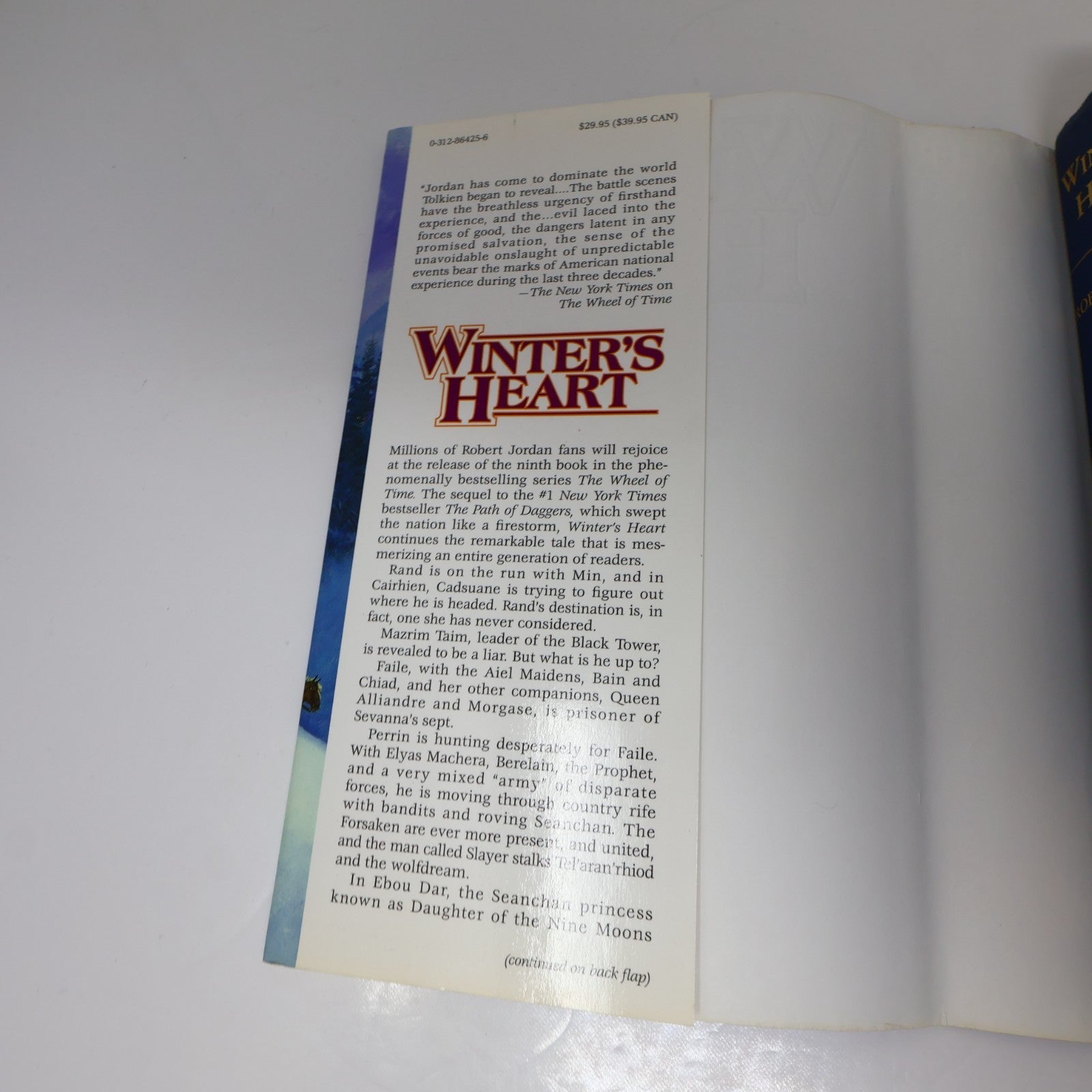 Winter's Heart Robert Jordan The Wheel of Time #9 TOR 2000 HC DJ 1st Print 2000s