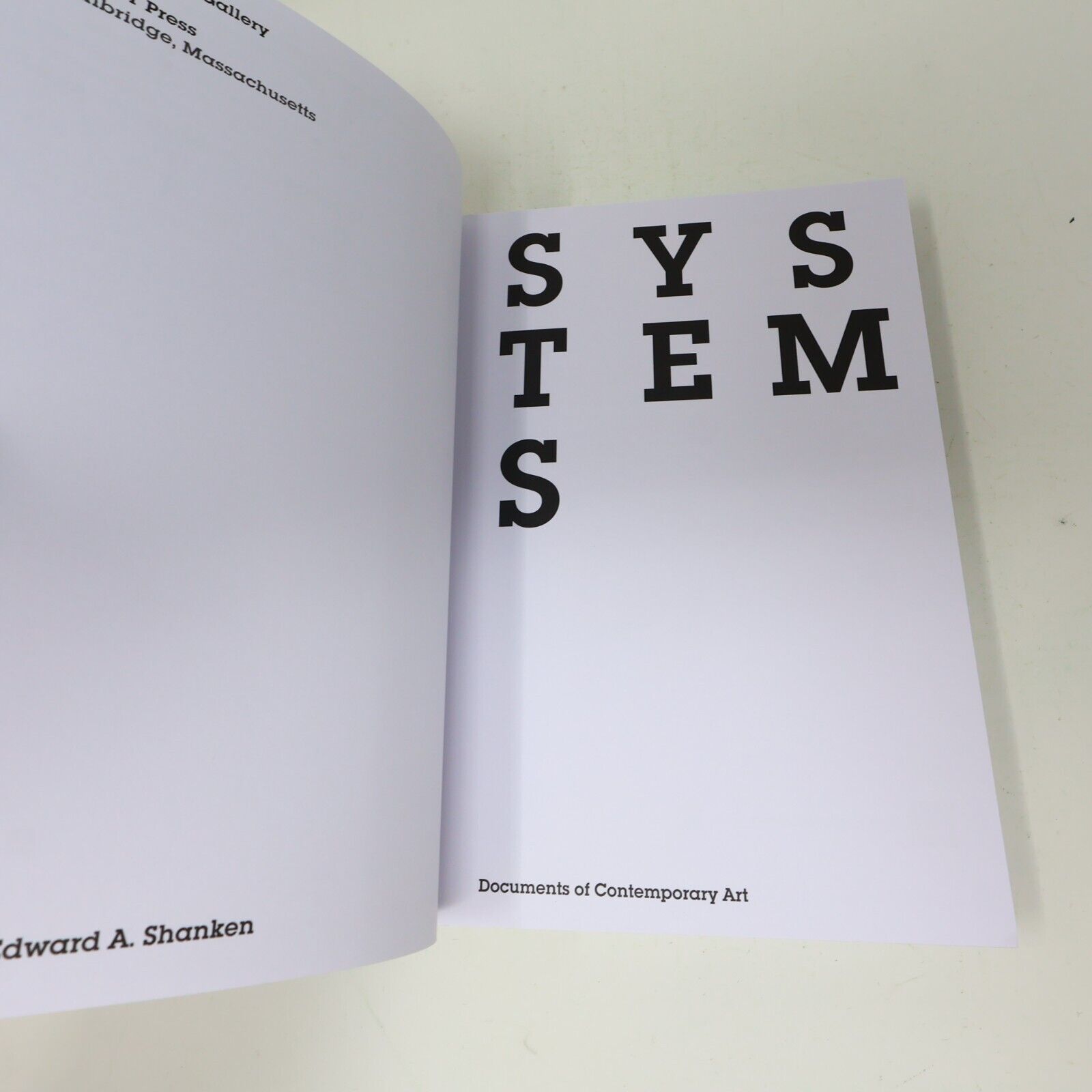 2015 Systems Documents of Contemporary Art Edward A. Shanken Mit Press Art AI PB