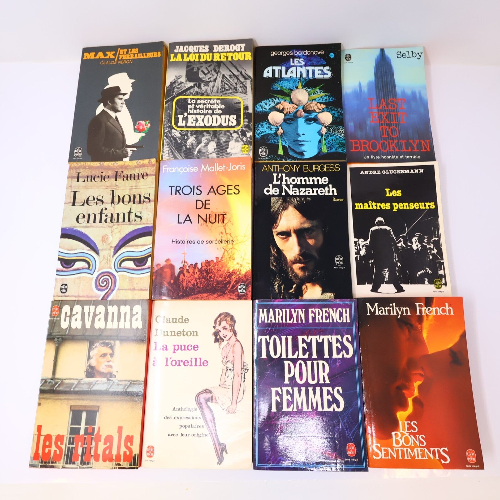 Littérature Crime Lot 36 Livres Poche Koestler/Vian/Suyin/Duneton/Carré Français